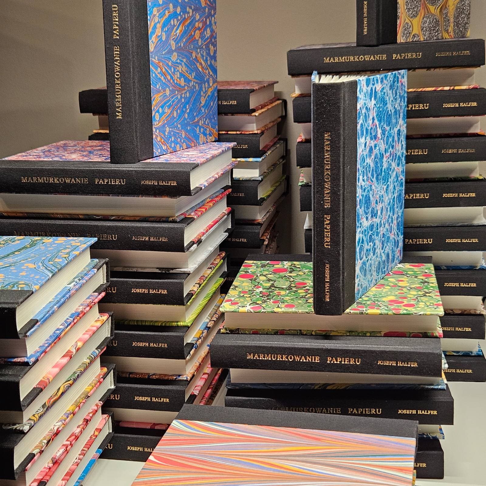 Josef Halfer marbling books