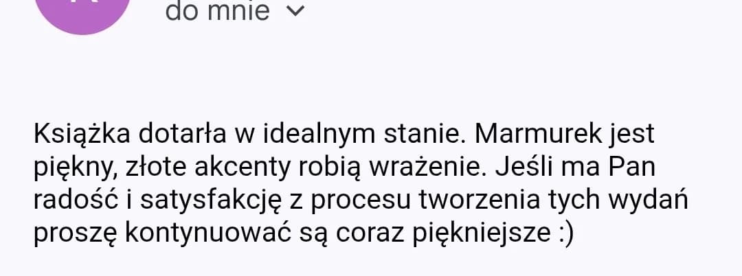 Opinia osoby kupującej książkę