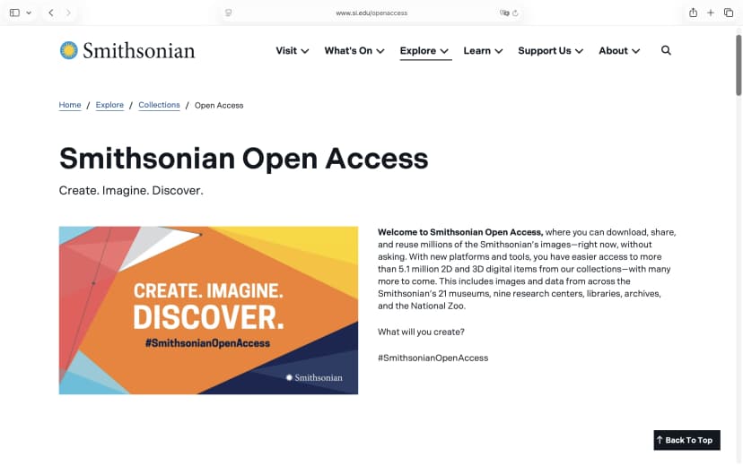 Smithsonian Open Access